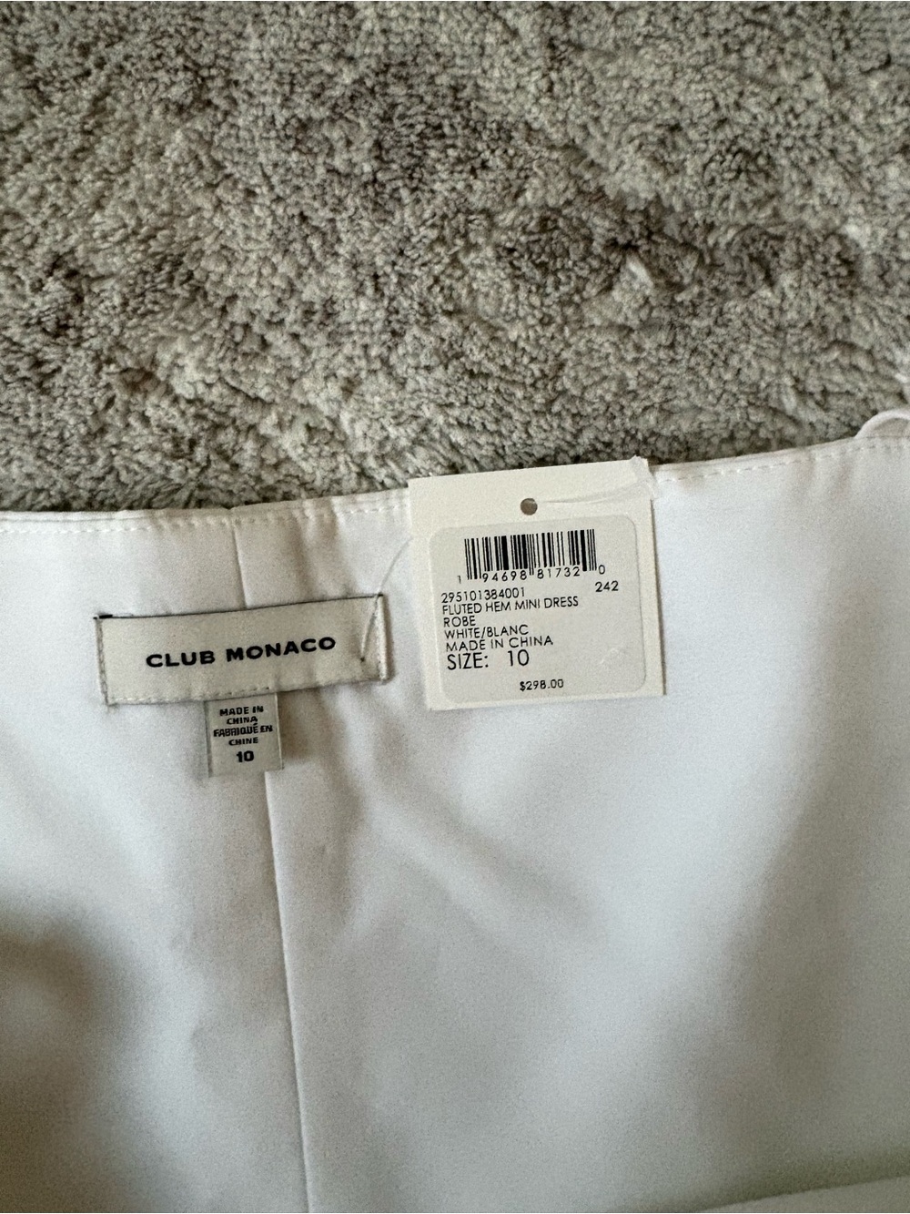 Club Monaco Fluted Hem Mini Dress - Picture 9 of 11